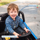 Macchina Elettrica per Bambini UTV 12V con Cintura Telecomando Sospensioni USB 3-7 km/h Blu      