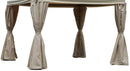 Set 4 Tende Laterali di Ricambio per Gazebo Dallas Lusso 3x3m Senza Zanzariera Beige