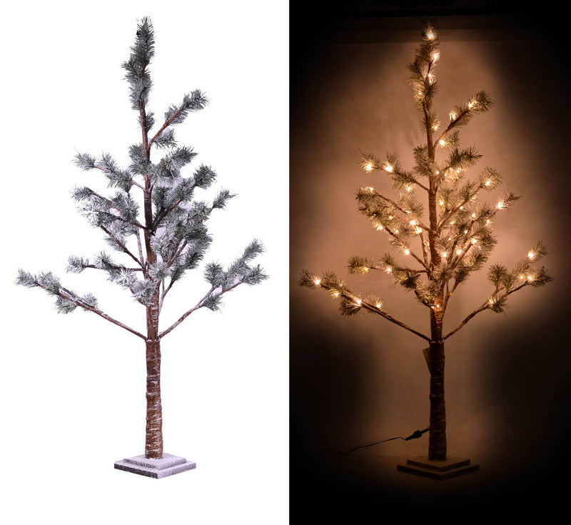 Albero di Natale Luminoso 162 LED in Carta H180cm Marrone