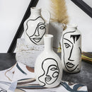 Vaso con Viso 14x13x19 cm  in Ceramica VdE Tivoli 1996 Vis a Vis