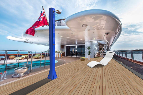 Doccia Solare da Giardino 40L Miscelatore Arkema Big Happy Five Bianco prezzo