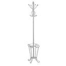 Appendiabiti a Stelo Ø40xh180 cm in Metallo Bianco