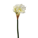 Set 3 Fiori Artificiali di Amaryllis Altezza 77 cm Bianco
