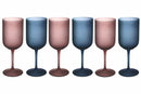 Set 6 Calici Frosted in Vetro 450 ml Villa d'Este Home Tivoli Glamour