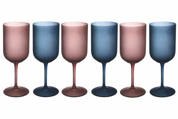 Set mit 6 Bechern aus mattiertem Glas 450 ml Villa d'Este Home Tivoli Glamour acquista