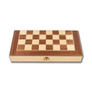 Scacchiera Pieghevole Salvaspazio in Legno 29x29 cm Deluxe per Appassionati