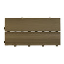 Set 14 Piastrelle Autobloccanti in Plastica Effetto Legno 37,7 x 18,6 cm da Interno o Esterno 