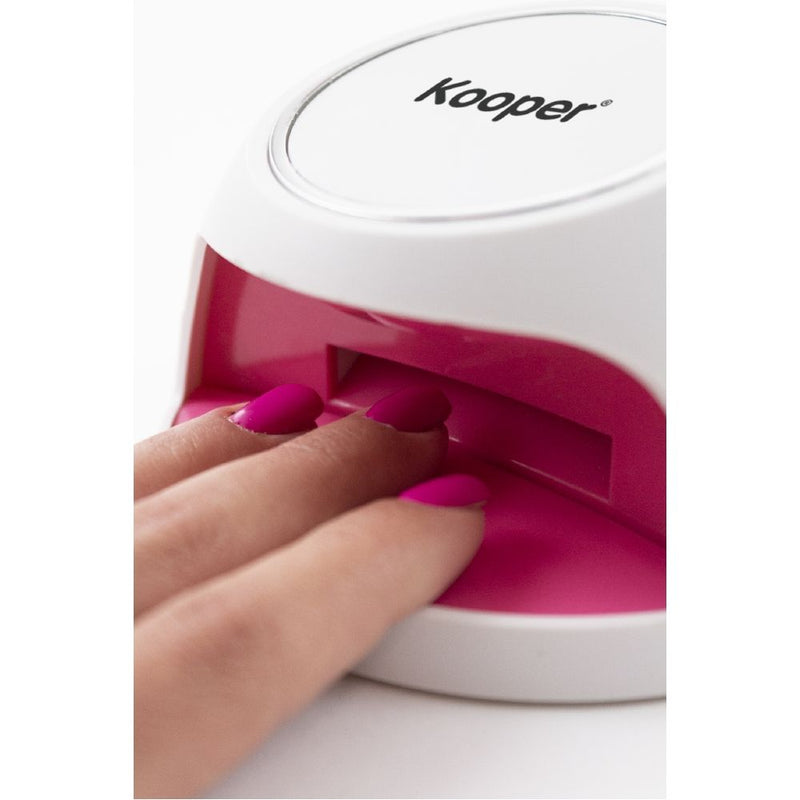 Lampada Asciuga Smalto a Batteria Portatile Kooper  Bianca