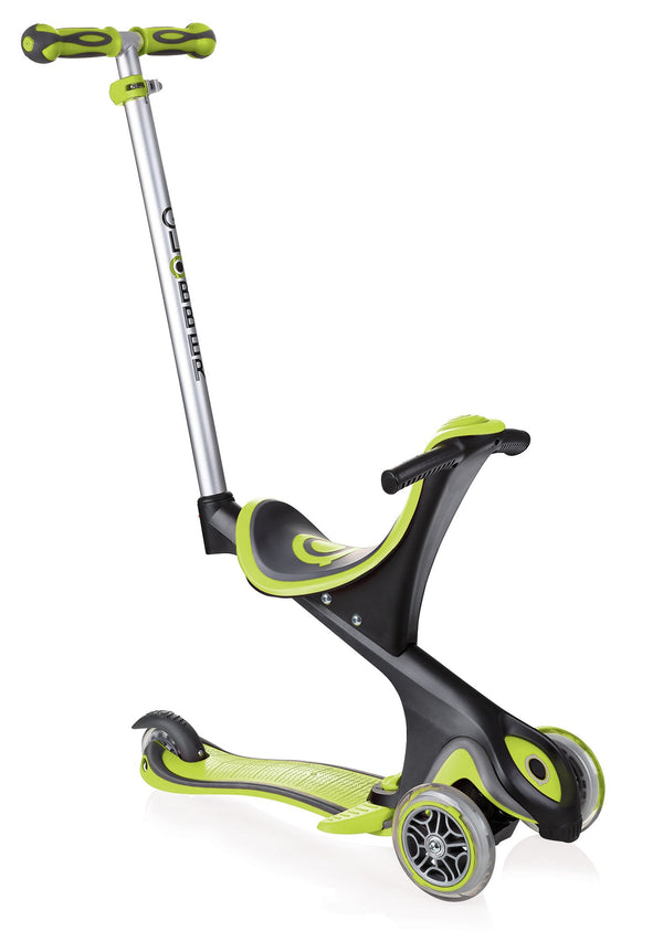 sconto Scooter Kinderwagen Dreirad 3 Räder 5 in 1 Globber Evo Comfort Grün