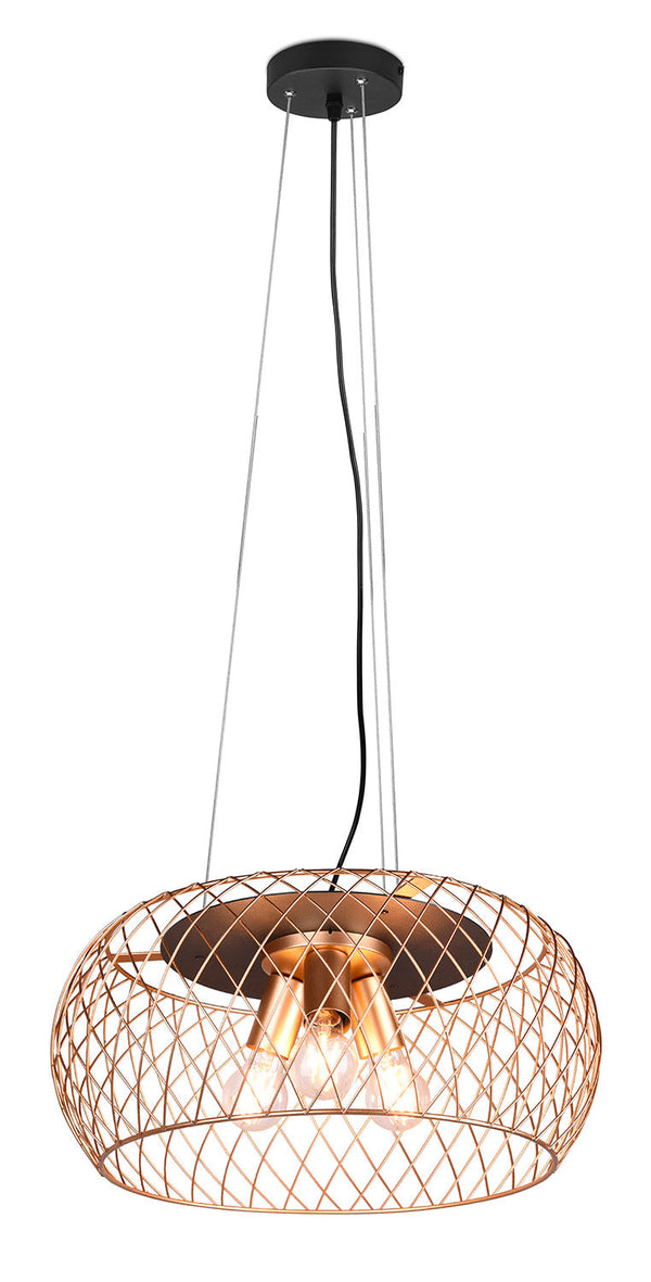 Lampada a Sospensione da Interno Attacco E27 in Metallo Ottone Opaco online