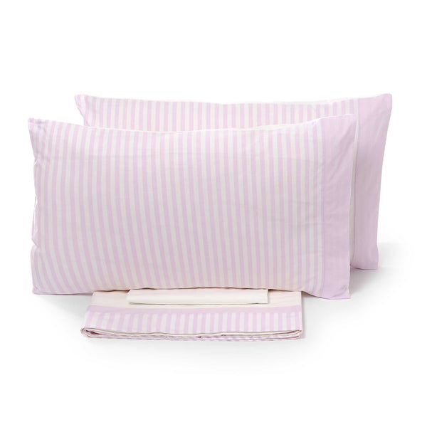 Set aus Bettlaken und Kissenbezügen, gefärbt im Garn Garrini Jennifer Pink, verschiedene Größen prezzo