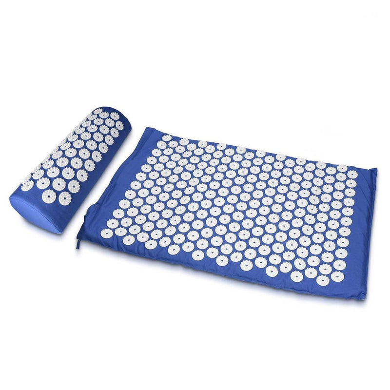 Tappetino 63x39x2 Agopressione con Cuscino Blu