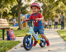 Balance Bike Bicicletta Senza Pedali per Bambini 12" Licenza Marvel Spidey Azzurro