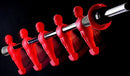 Calciobalilla in Mdf Rosso con Aste Uscenti Garlando G-500 Weatherproof