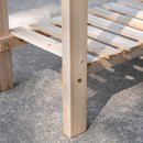 Banco da Lavoro per Giardinaggio 100x45x140 cm in Legno Naturale