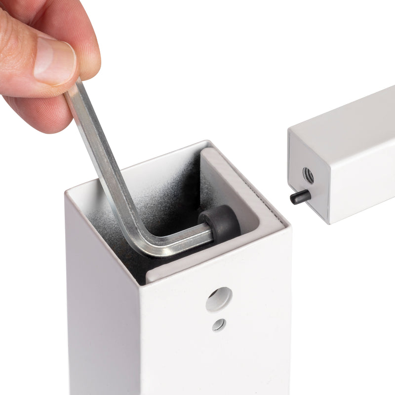 Set Struttura e Gambe Tavolo 150x750 mm in Acciaio Emuca Bianco