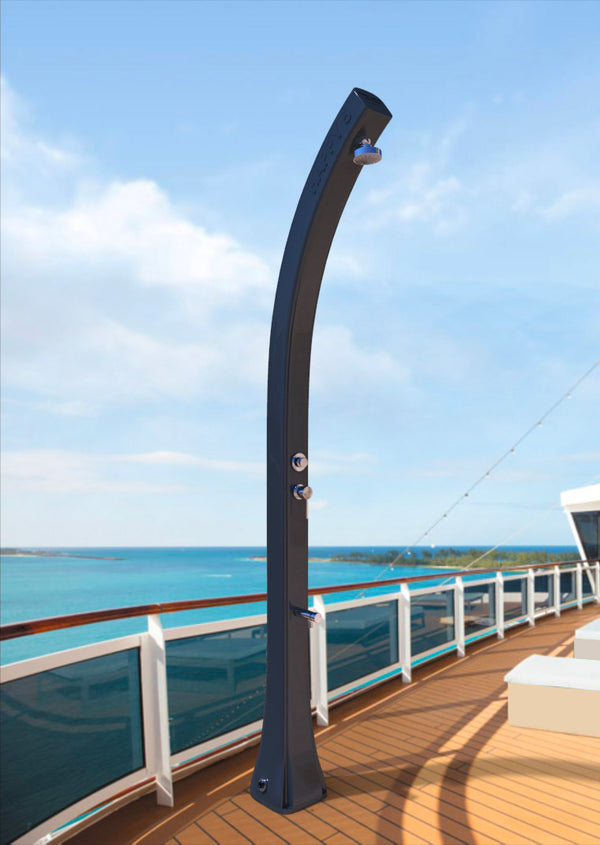 Doccia Solare da Giardino 28L Miscelatore Temporizzato e Lavapiedi Arkema Happy Beach Arancio prezzo