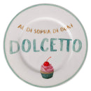 Set 4 Piattini Dolce Ø19x1,5 cm in New Bone China VdE Tivoli 1996 Le Travisate Bianco