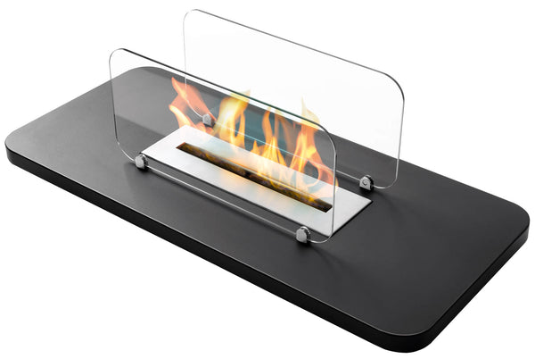 Tisch Bioethanol Kamin 27,6x86 cm Karlsen Rialto Schwarz sconto