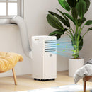 Condizionatore Portatile 3 in 1 con Deumidificatore 29,2x32x71 cm Timer 24 Ore e Telecomando in Plastica ABS Bianco  