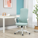 Sedia da Ufficio Ergonomica e Imbottita 62x56x110-119,5 cm Funzione Dondolo in Poliestere Verde  