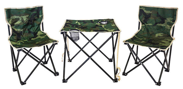 online Menzi Camouflage Campingtisch und 2 Klappstühle im Set
