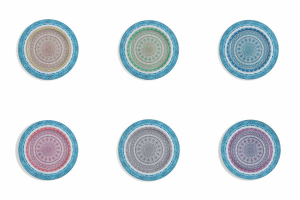 Set mit 6 Platztellern aus Metall Ø33x1,5 cm Villa d'Este Home Tivoli Cala Salada online