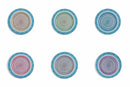 Set 6 Sottopiatti Ø33x1,5 cm in Metallo Villa d'Este Home Tivoli Cala Salada