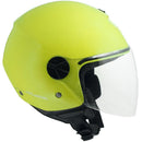 Casco Jet per Scooter Visiera Lunga CGM Florence 107A Giallo Fluo 