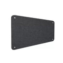 Pannello Fonoassorbente da Parete con Fori 150x50 cm Kit di 4 distanziali Coprivite Cromo Finitura Antracite    