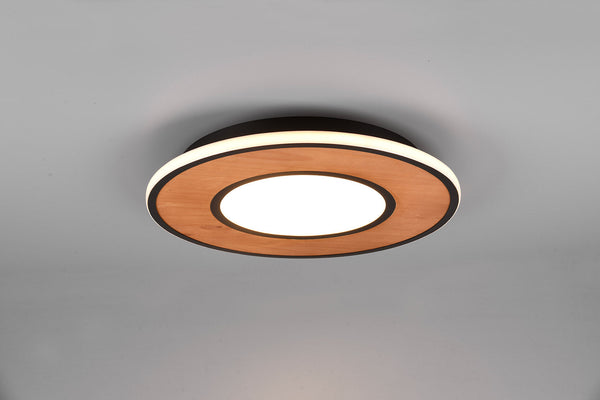 Plafoniera da Interno a LED SMD in Legno Naturale Naturale sconto