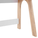 Scrivania da Ufficio Salvaspazio con Piano Ribaltabile in Legno Bianco 85x55x75 cm 