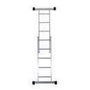 Mini Ponteggio Trabattello Scala 130x70x140 cm in Alluminio Portata max 150 Kg 