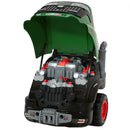 Officina Camion Giocattolo per Bambini 3-6 Anni 42x42x47 cm con Motore 60 Accessori Luci Vapore e Suoni in PP Verde      