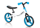 Bicicletta Pedagogica per Bambini 10" Senza Pedali Globber Go Bike Bianco e Azzurro