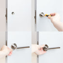 Maniglie Perth per Porta da Interno Ø50 mm Alluminio e Zama Nickel Satinato 1 Set. Emuca