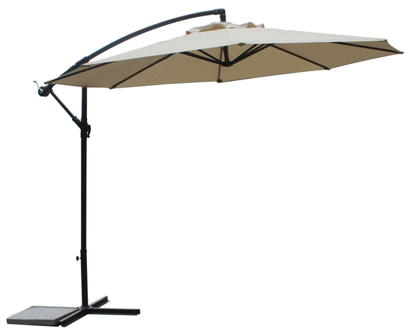 Dezentraler Aluminium-Gartenschirm Ø3 m Taddei Tolosa Weiß sconto