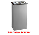 Cestino Gettacarte Posacenere 30,6x60x24,5 cm in Acciaio 17L per Interno Esterno Seconda Scelta