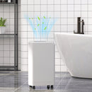 Deumidificatore Portatile Touch da 12L con Tubo di Scarico 28x18x50,6 cm Bianco