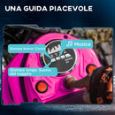 Moto Elettrica per Bambini con Acceleratore Manuale 2 Velocità 8-16km/h Rosa  