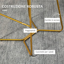 Set 2 Sgabelli da Bar con Schienale e Poggiapiedi  48x56,5x103 cm in Tessuto Vellutato Grigio