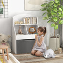 Libreria per Bambini 2 Livelli con Cassetto 62x40x88 cm Bianco  