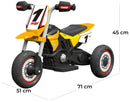 Moto Elettrica per Bambini 6V Kidfun Enduro kids Arancione