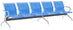 Tosini Blu Bürobank für Wartezimmer 5 Sitze aus Stahl