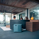 Vasca Idromassaggio Bagno di Ghiaccio da 3°C a 42°C Ø156x70 cm 3kW NetSpa Ice Grigia