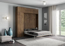 Letto Matrimoniale a Scomparsa Salvaspazio Kentaro H250 cm Marrone