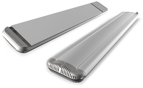 Elektrischer Infrarot-Heizstrahler 171 x 20,1 x 5,8 cm Decke 2400 W aus Aluminium dimmbar Moel Hot-Top Silber acquista