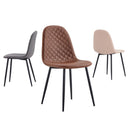 Set 4 Sedie 43x42x86 cm in Similpelle Bella Sabbia