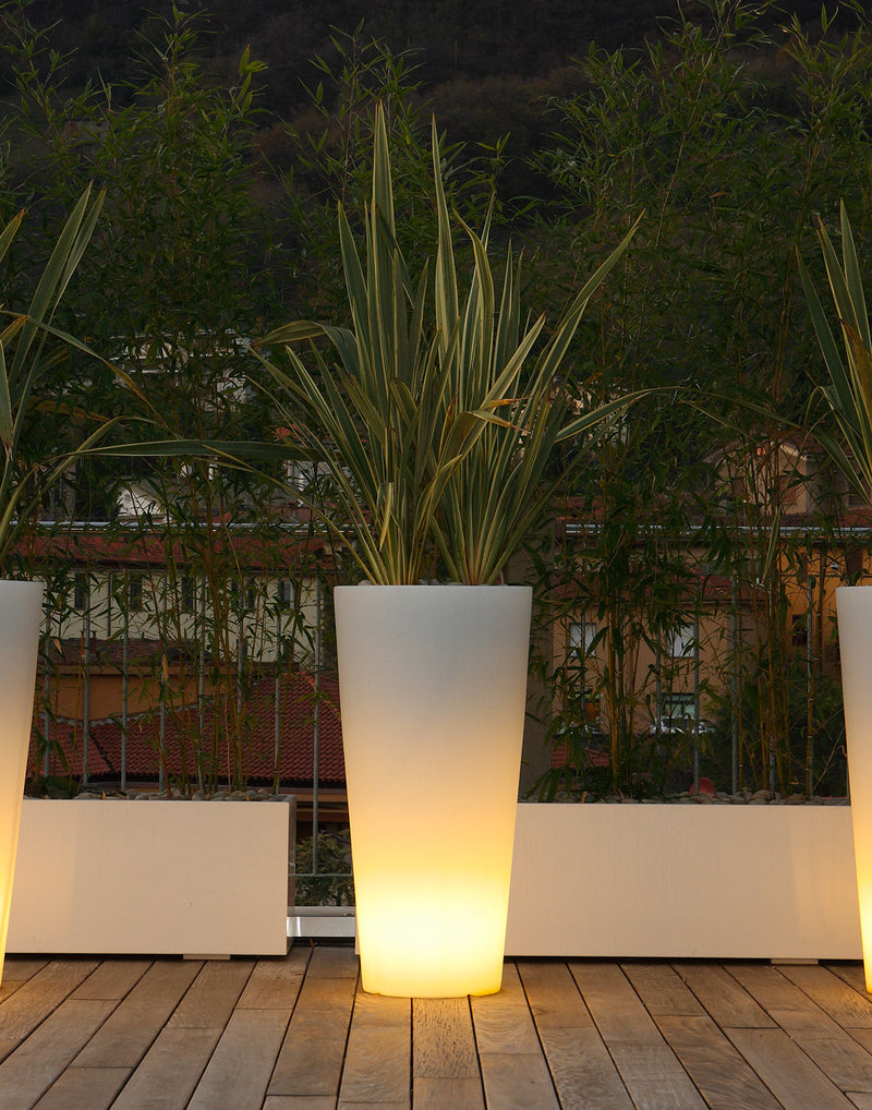 Vaso Luminoso Ø37,5x102 cm in Resina Arkema Tondo 102 SL