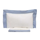 Set Lenzuola Sopra Sotto e Federe Bordi in Raso Garrini Eveline Avorio/Valanga Varie Misure